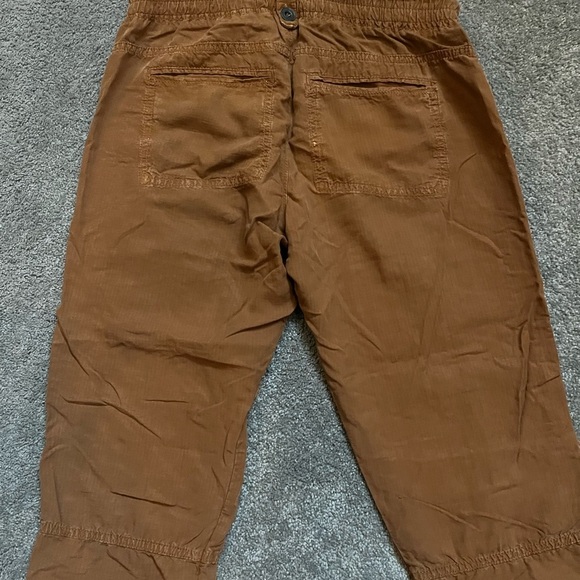 Anthropologie Brown Street Joggers Embroidered Side Detailing XS - Picture 9 of 16